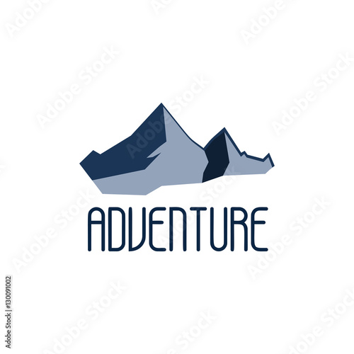 Mountain adventure and expedition logo badges collections. Travel emblems vector 