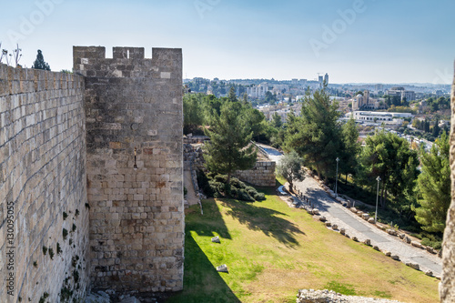 View of Jerusalem from the wall Old City