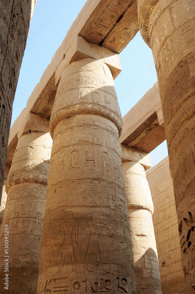Columns of Karnak temple complex