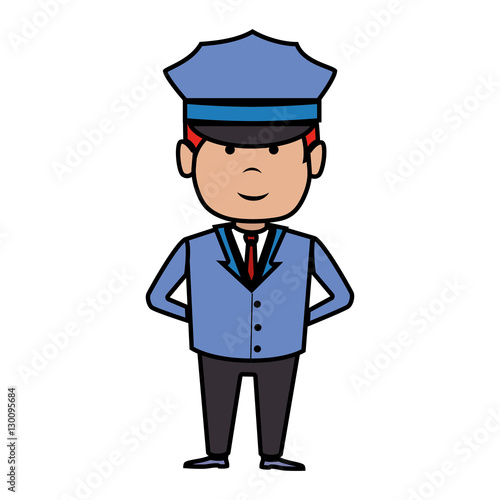 driver hotel service isolated icon vector illustration design