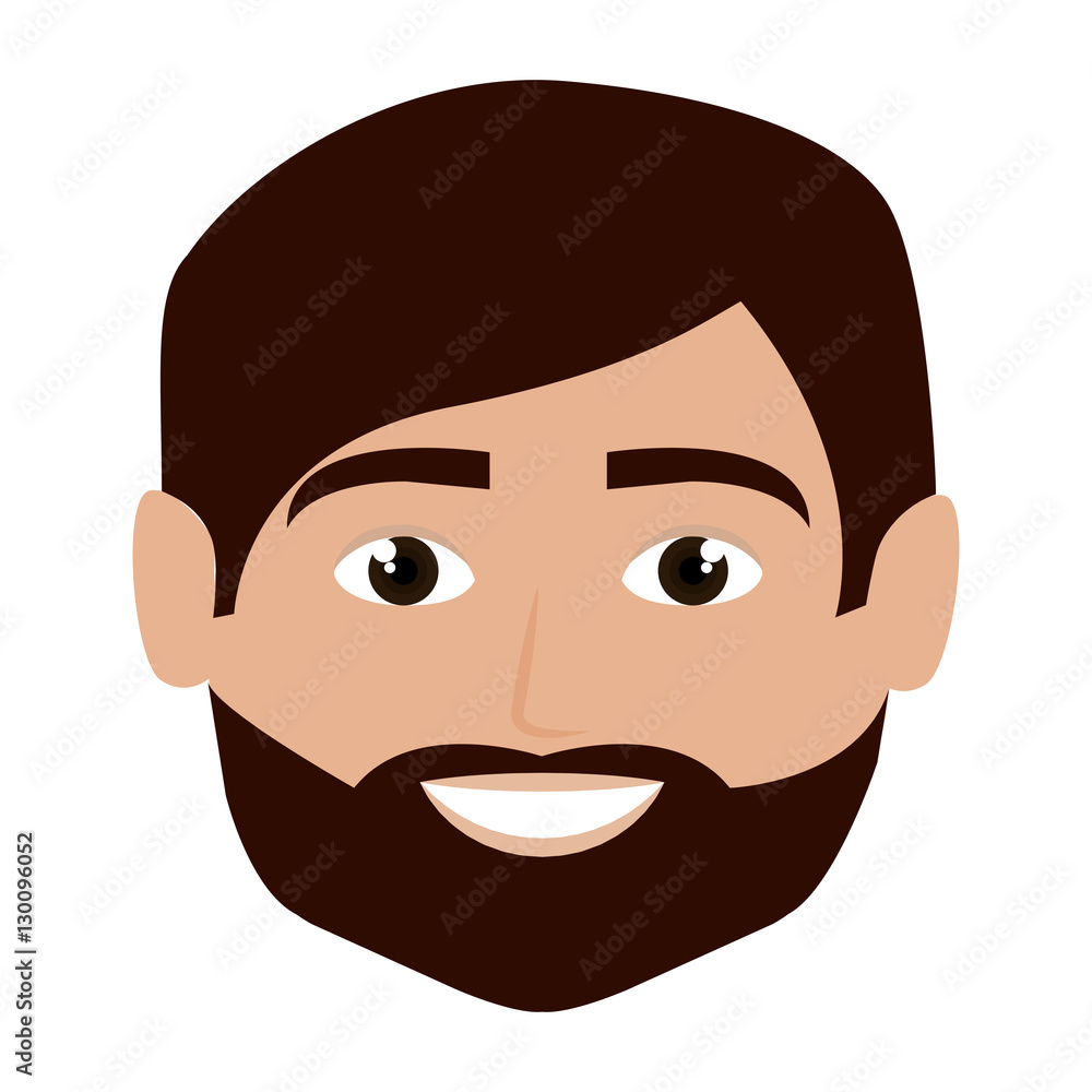 head young man isolated icon vector illustration design head young man isolated icon vector illustration design