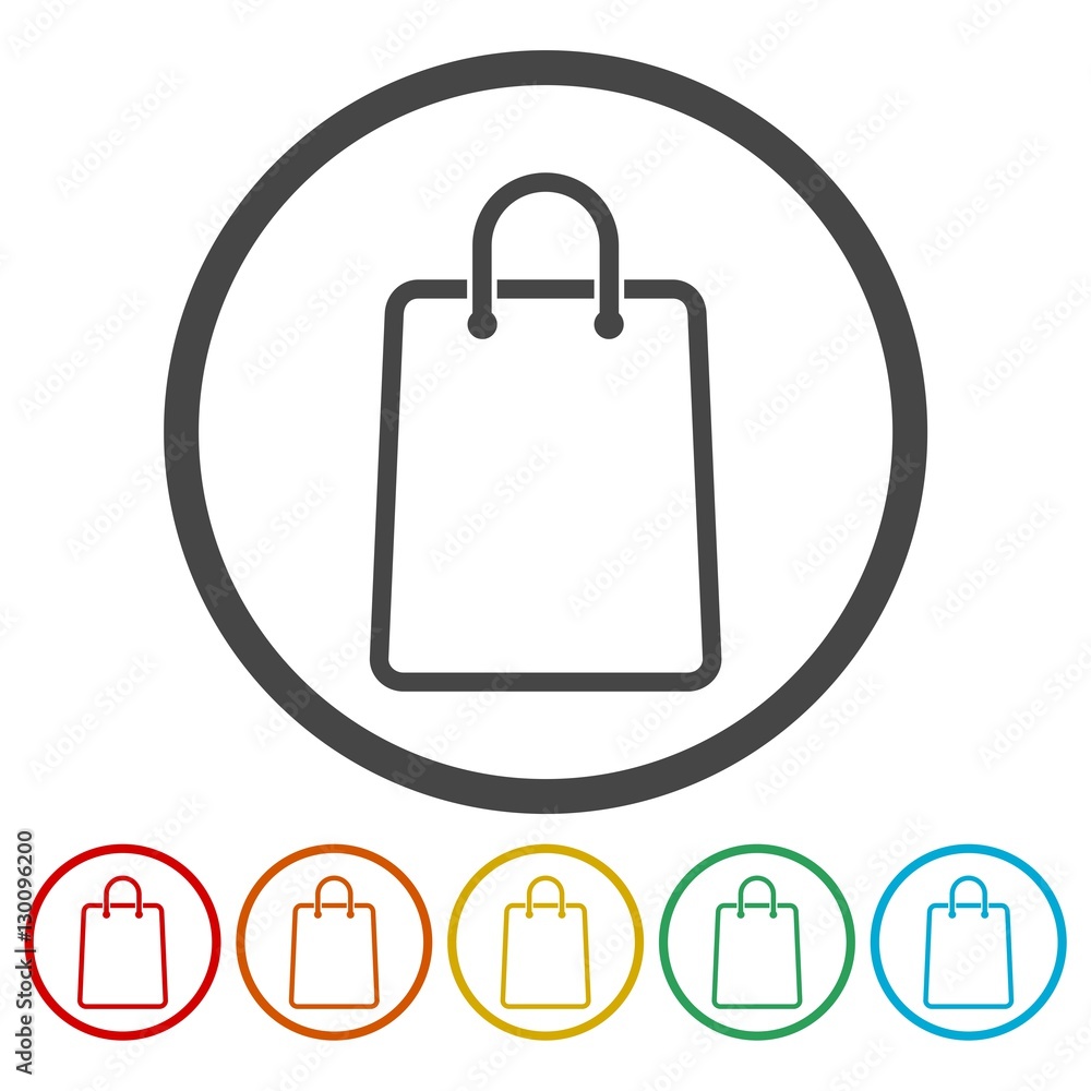 Shopping bag icon Shopping bag icon