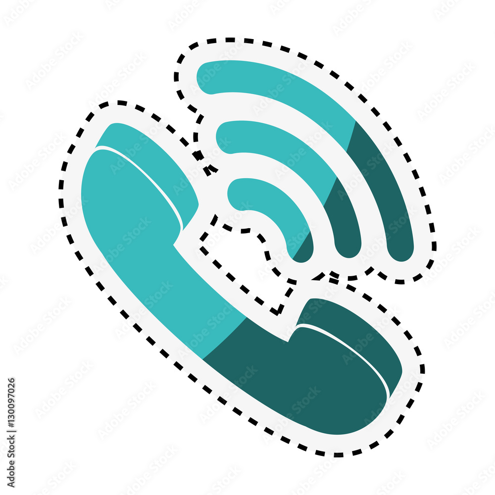 telephone service isolated icon vector illustration design telephone service isolated icon vector illustration design