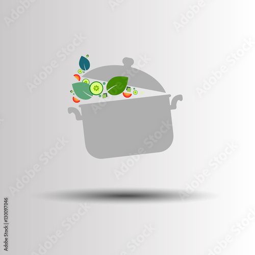 cooking saucepan kitchen food illustration object vector