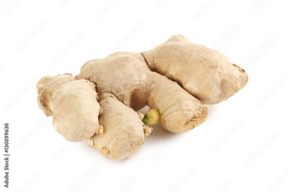 Fresh ginger isolated on a white background Fresh ginger isolated on a white background