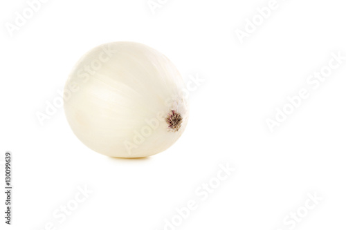 Fresh white onion isolated on a white