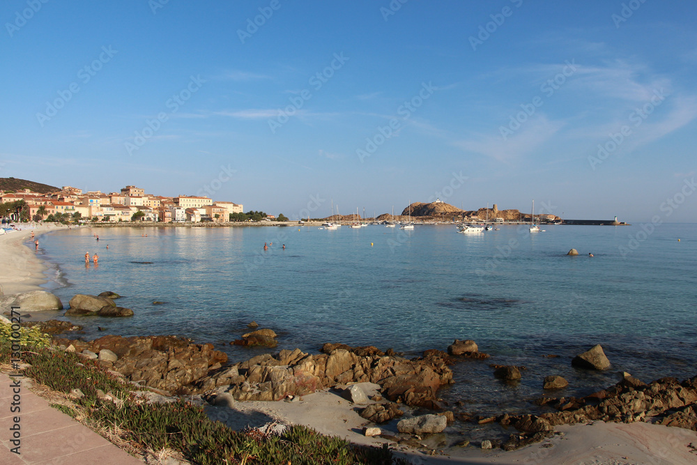 The picturesque coastline of Corse, France.
