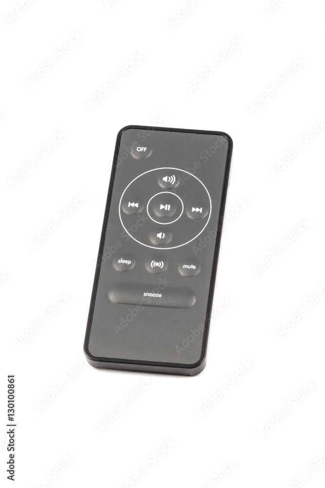 Small black unbranded remote control Small black unbranded remote control