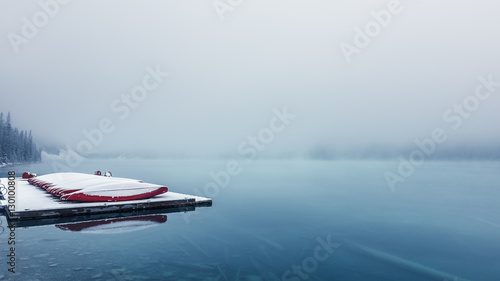 Mist & Snow at Lake Louise