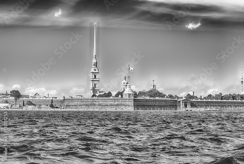 View of the Peter and Paul Fortress  St. Petersburg  Russia