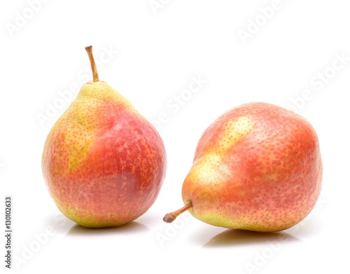fresh pears isolated on white background