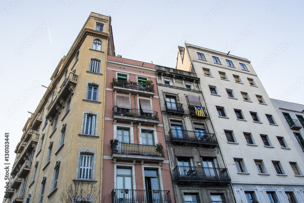 Houses in El Borne, Barcelona, Spain