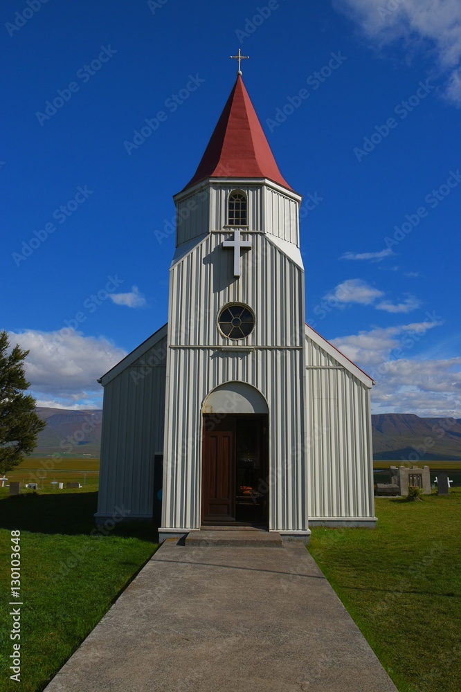 Naklejka premium Kirche in Glaumbaer (Island)