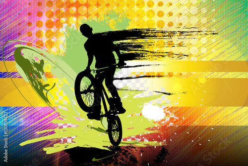 Bmx rider. Sport vector