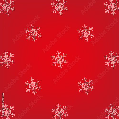 Red seemless snowflake pattern