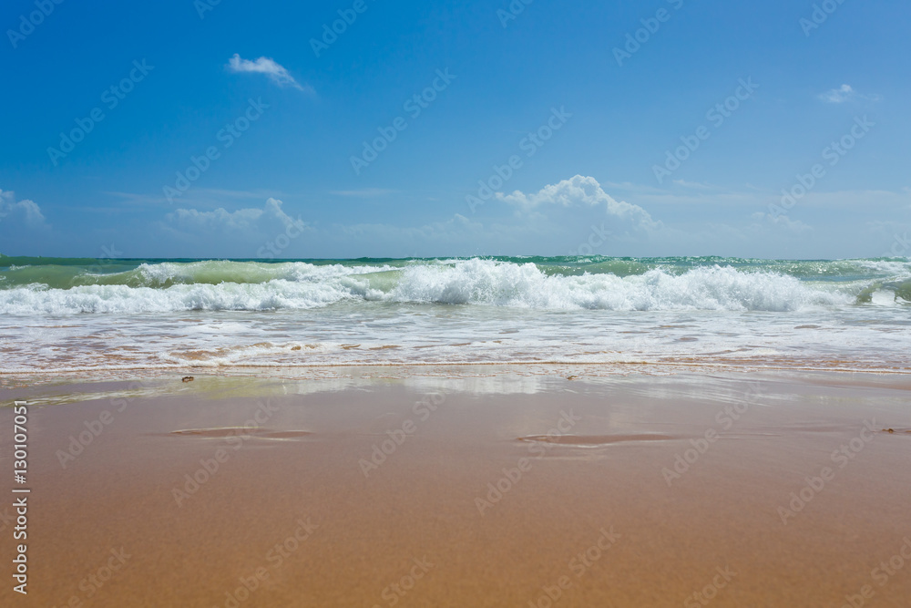Beautiful mediterranean water lapping on the shore Beautiful mediterranean water lapping on the shore