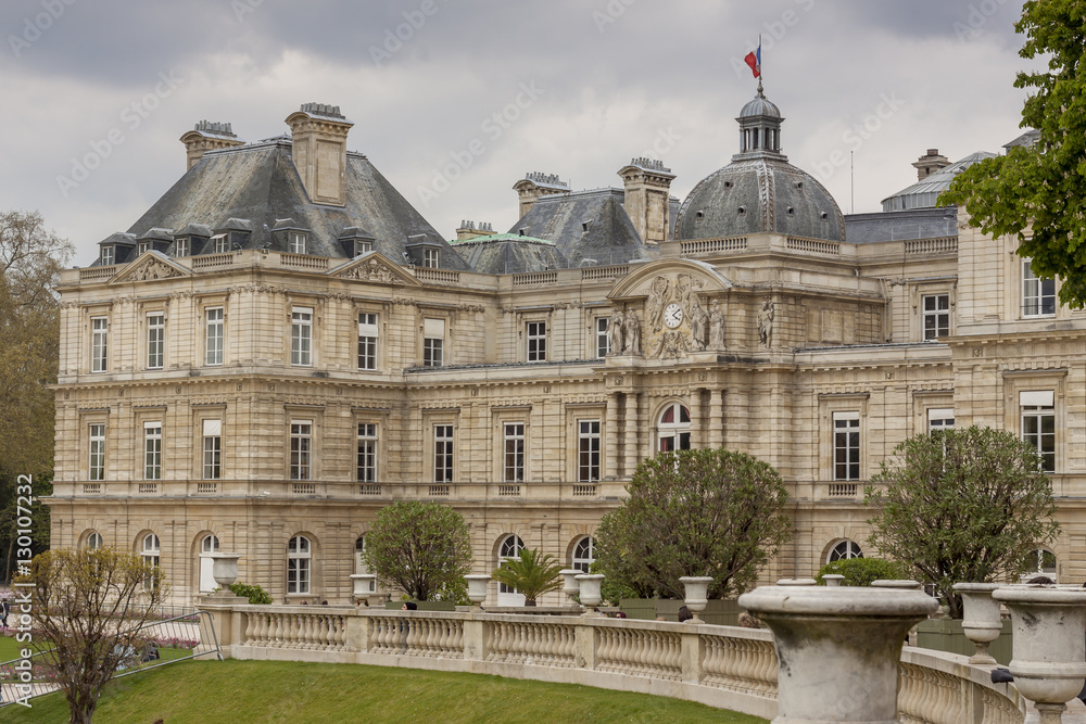 The Palace in the Luxembourg Gardens, Paris, France.