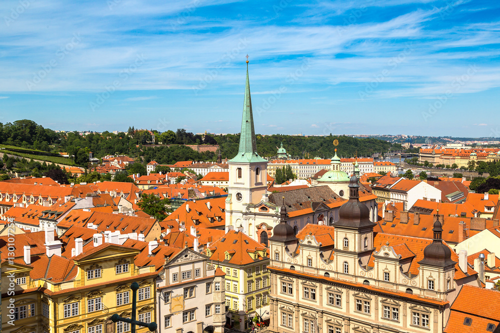 Fototapeta premium Panoramic view of Prague