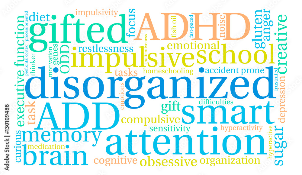 Disorganized Word Cloud on a white background. Disorganized Word Cloud on a white background.