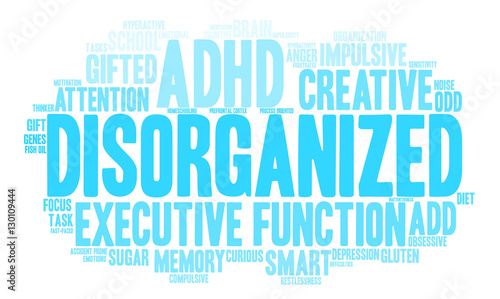 Disorganized ADHD Word Cloud