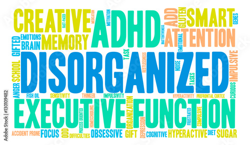 Disorganized ADHD Word Cloud