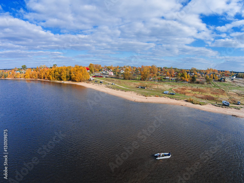 Lake Volgo near the village of Selishche. photo