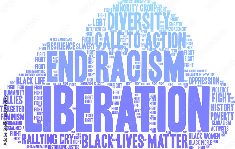 Obraz premium Liberation Word Cloud