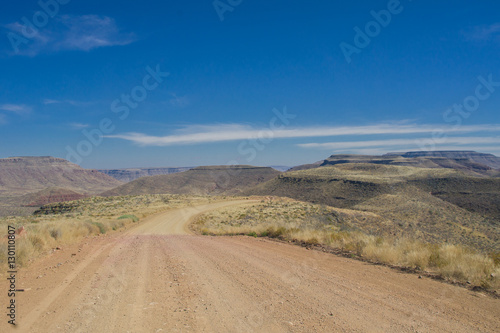 Road and desert landscape, South Africa 