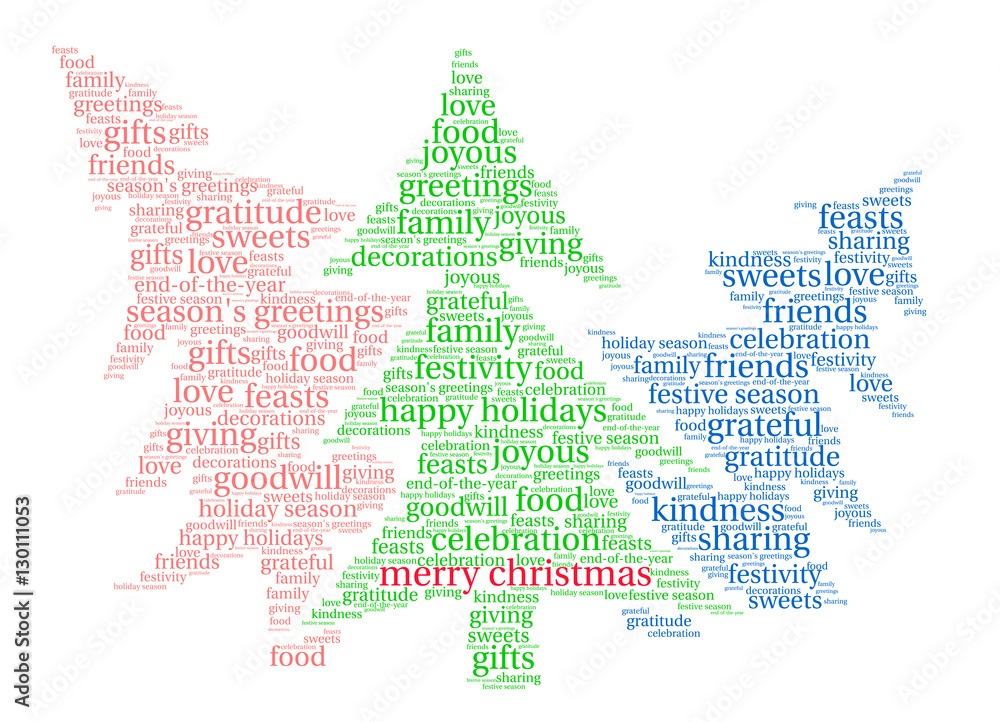 Merry Christmas Word Cloud Merry Christmas Word Cloud