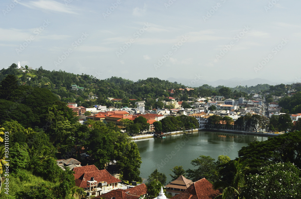 View of Kandy from lookout, Kandy, Sri Lanka View of Kandy from lookout, Kandy, Sri Lanka