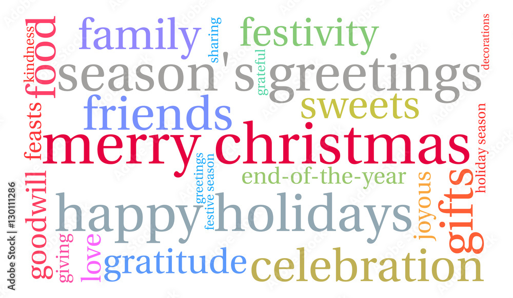 Merry Christmas Word Cloud Merry Christmas Word Cloud