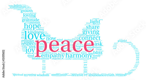 Peace Holidays Word Cloud
