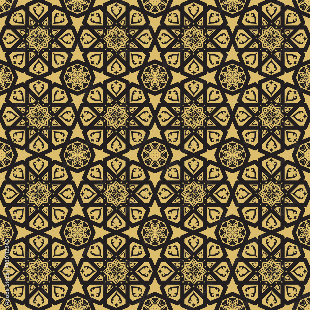 Seamless gold pattern.