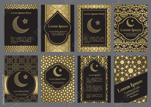 Vector islamic ethnic invitation design or background