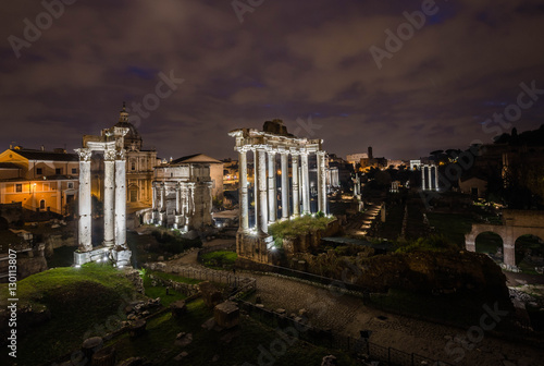 Wallpaper Mural Roman forum by night, Rome, Italy Torontodigital.ca