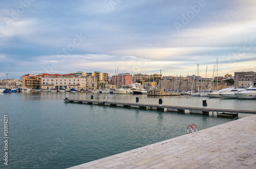 Bisceglie old port at sunset light (Puglia Italy) © Marco Saracco
