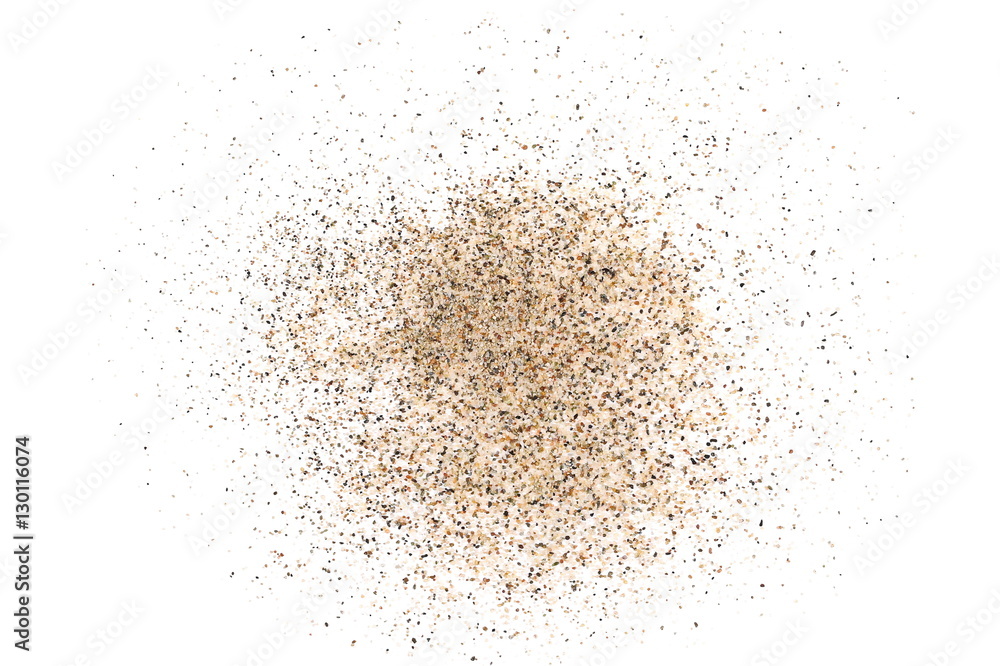 pile desert sand isolated on white background pile desert sand isolated on white background