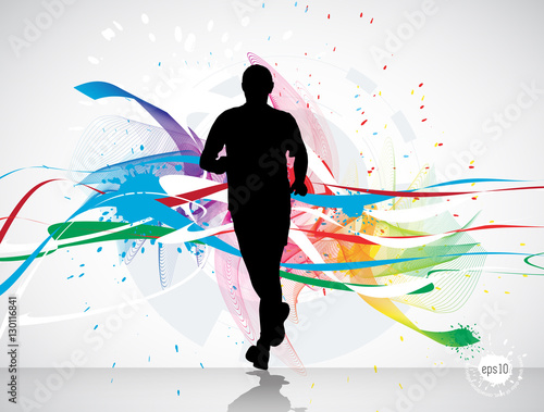 Marathon vector illustration