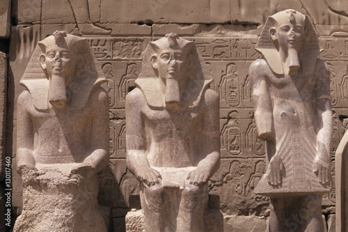Statues of Ramses II (Ramses the Great), Karnak Temple, Thebes, Egypt