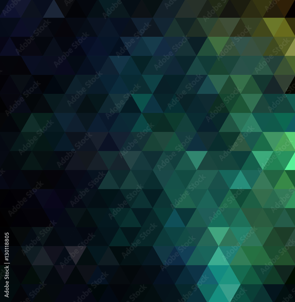 Fototapeta premium Abstract modern background blue and green triangles