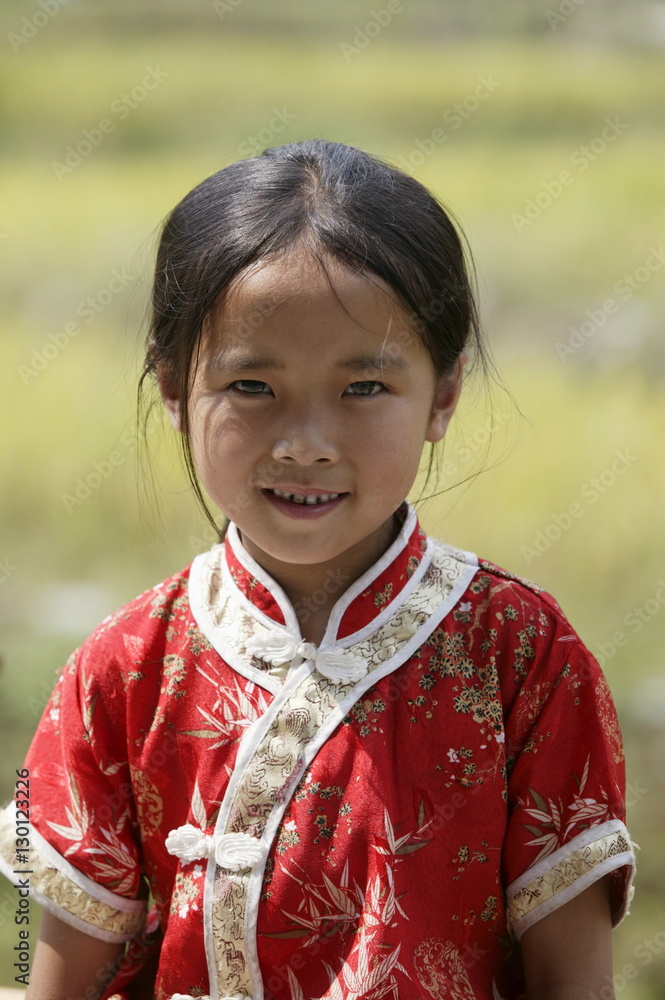 Girl of Yao minority, Longsheng terraced ricefields, Guilin, Guangxi Province, China Girl of Yao minority, Longsheng terraced ricefields, Guilin, Guangxi Province, China