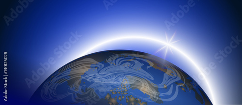 Planet earth in space
