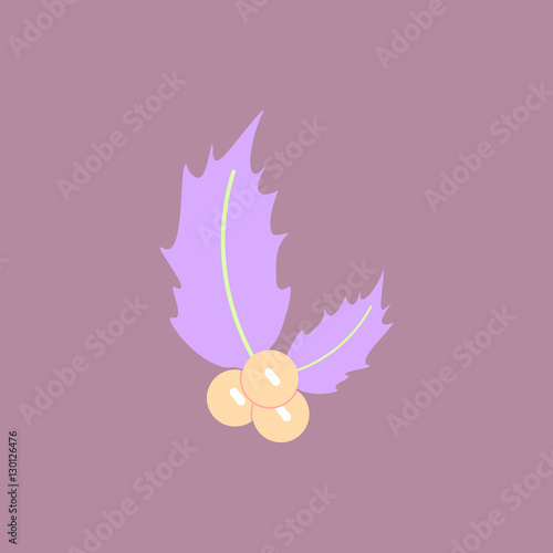 new year rowanberry Vector illustration christmas rowanberry