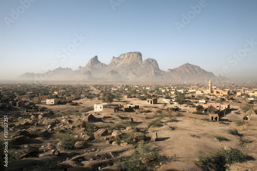 The Taka Mountains and the town of Kassala, Sudan photo
