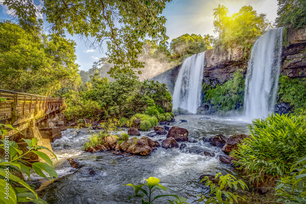 Obraz premium wodospad w parku narodowym Iguazu, Argentyna