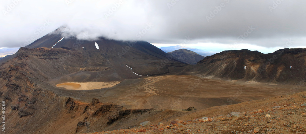 panoramic view of Mount Ngauruhoe