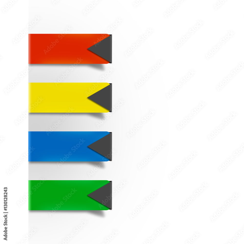 infographic colourful paper clips infographic colourful paper clips