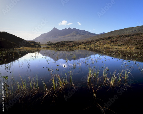 Loch nan Eilean, Sgurr nan Gillean, 964m, Black Cuillins range, near Sligachan, Isle of Skye, Inner Hebrides, Scotland photo