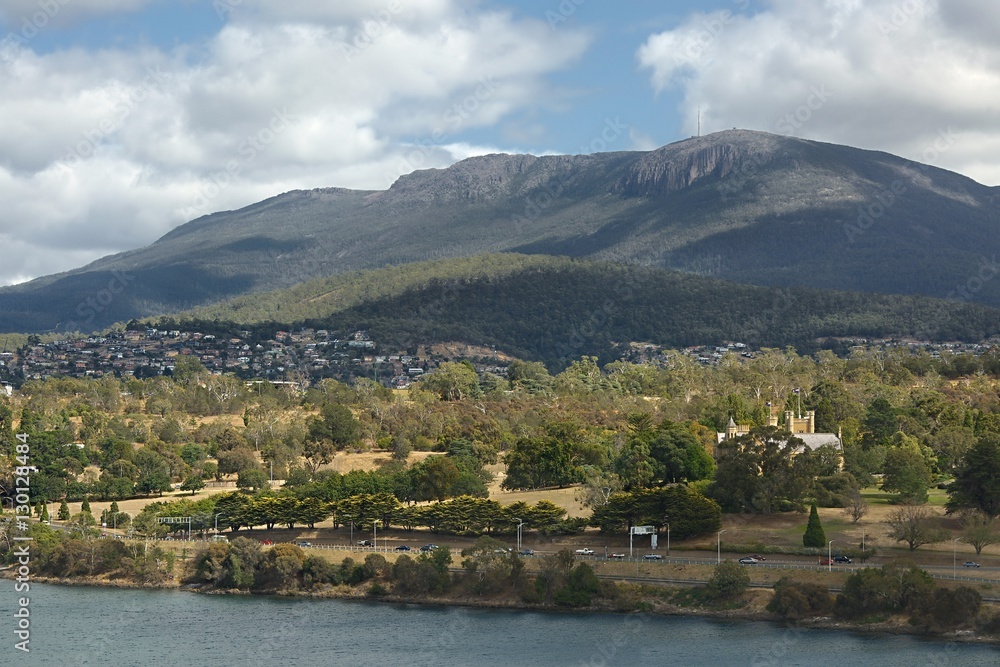 Hobart view with Mount Wellington