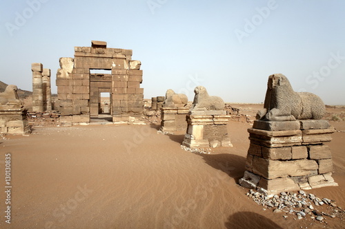 The Temple of Amun, one of the Meroitic temples of Naqa, Sudan